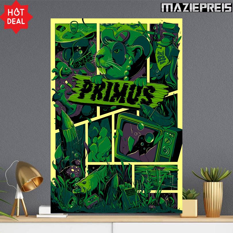 Primus Concert Event Bridgeport Connecticut July 22 2025 Poster