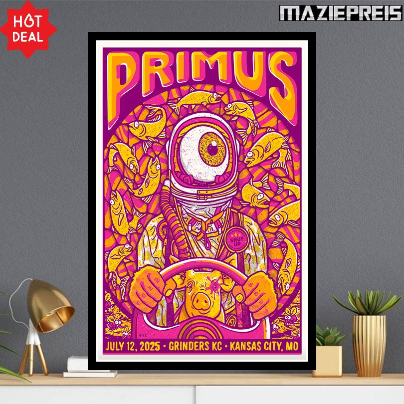 Primus Kansas City MO Poster – July 12 2025 Concert