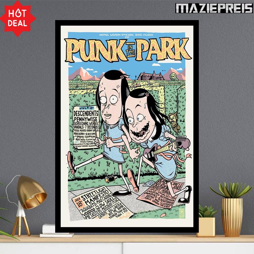 Punk In The Park Denver CO July 18-20 2025 Tour Poster