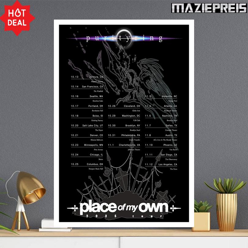 Purity Ring Place Of My Own Tour 2025 Poster