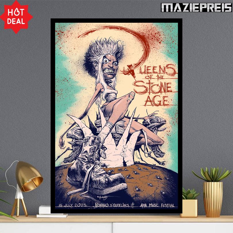 Queens of the Stone Age Poster – Live in Italy July 16 2025 AMA Festival
