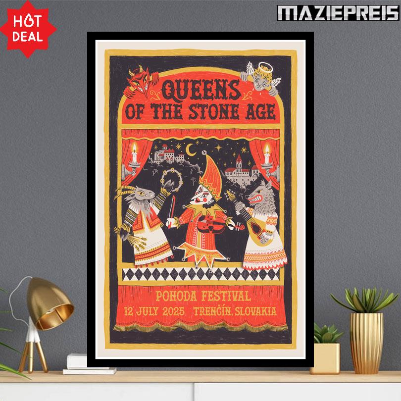 Queens Of The Stone Age Poster – Trencin Slovakia 2025
