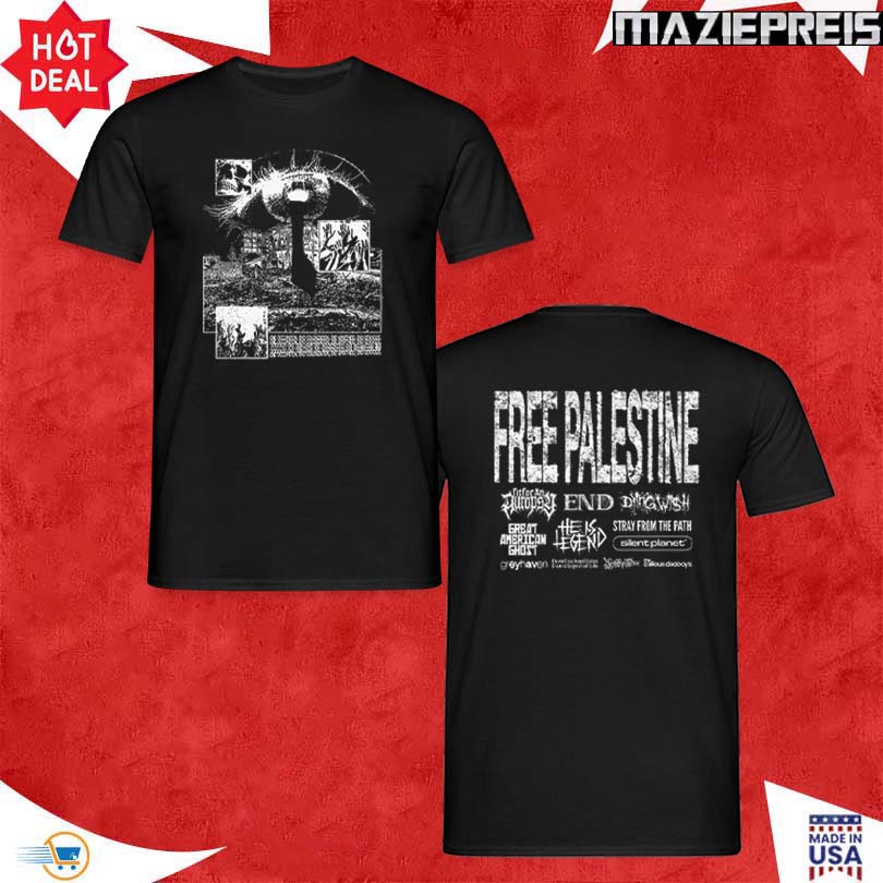 RelentLess Free Palestine MAP T-Shirt