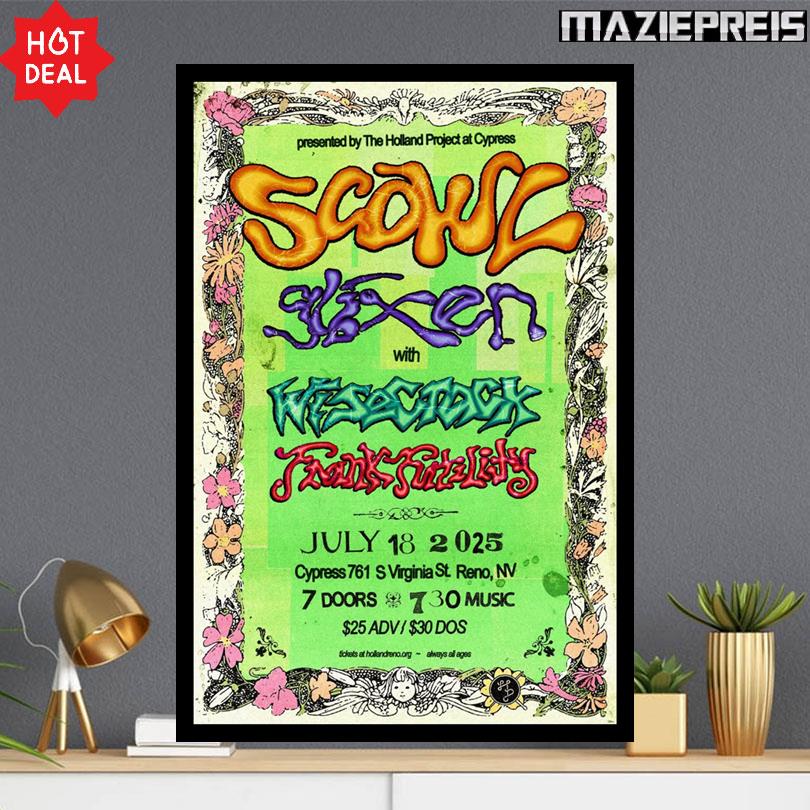 Scowl Show July 18 2025 Reno Nevada Poster