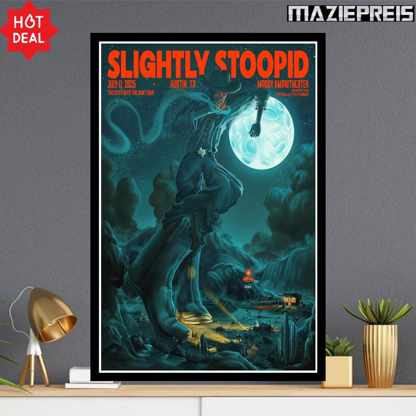 Slightly Stoopid 2025 Poster – Waterloo Park Austin TX July 11