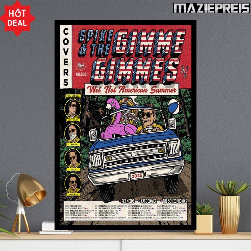 Spike And The Gimme Gimmes Wet Hot American Summer 2025 Poster