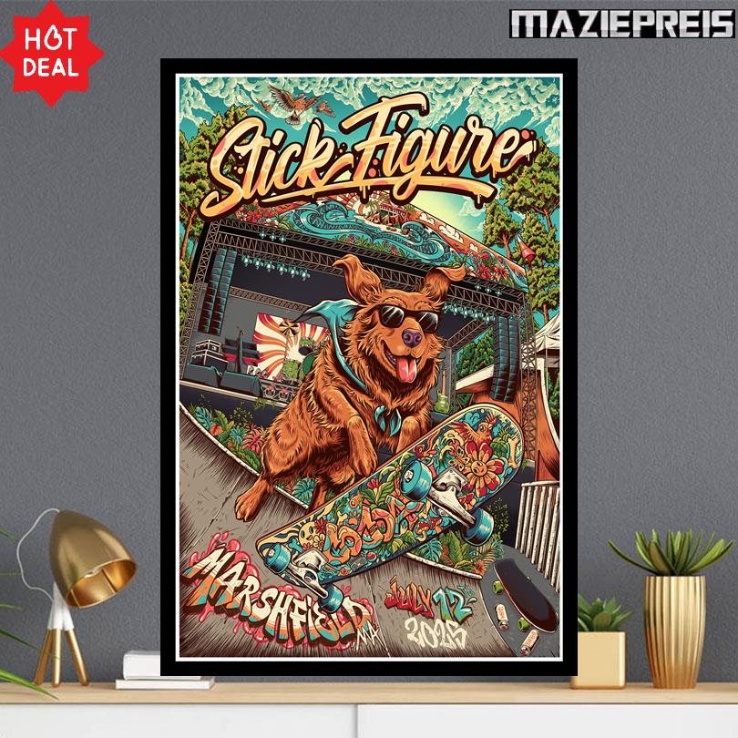 Stick Figure Tour Poster – July 12 2025 Marshfield MA Festival
