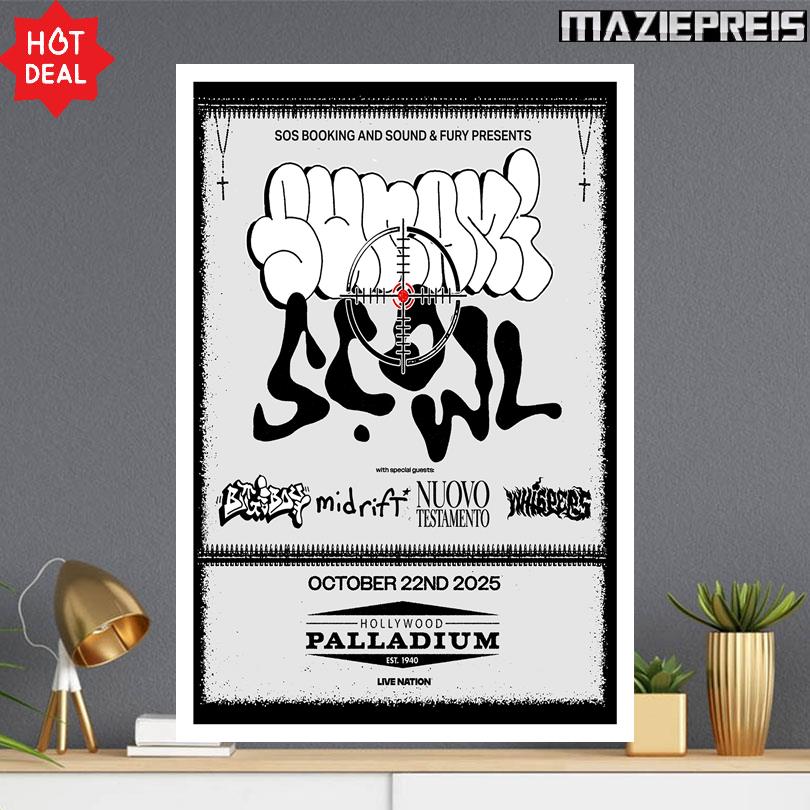 Sunami Scowl Poster – October 22 2025 Los Angeles Show