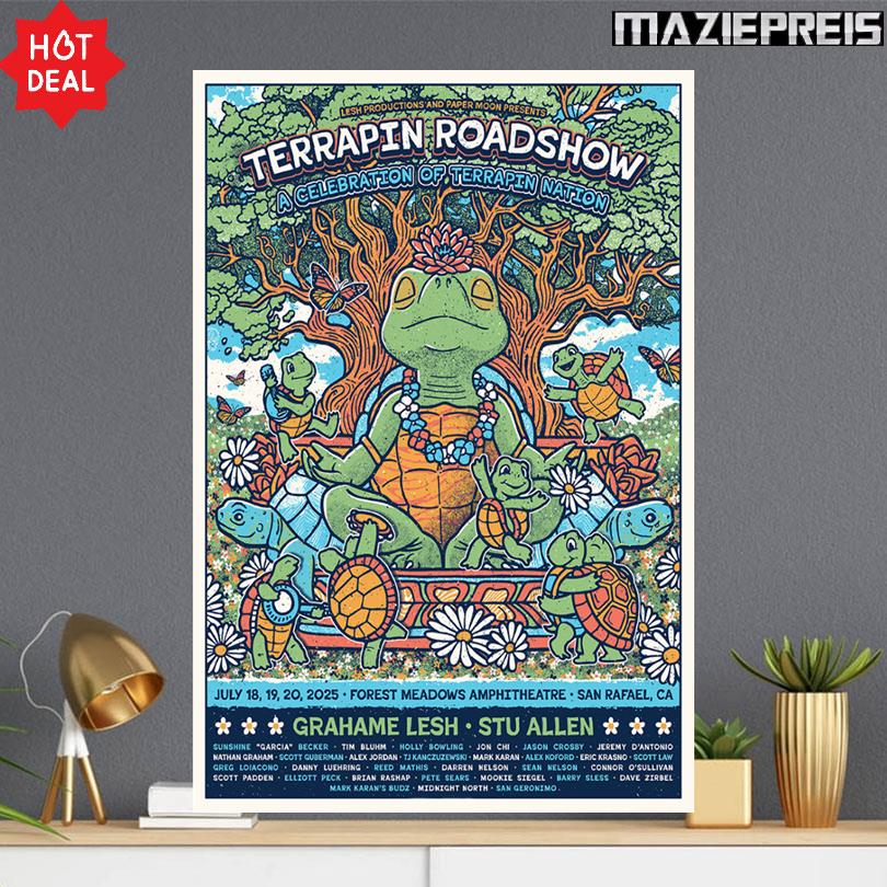 Terrapin Crossroads Poster – July 18–20 2025 California Event
