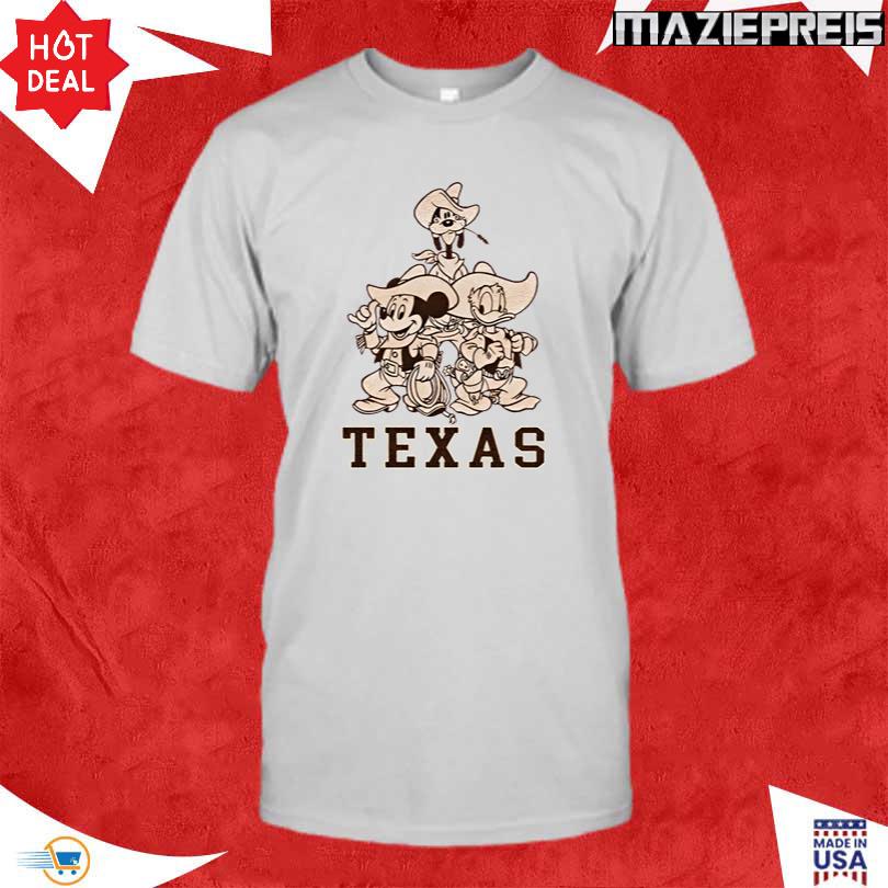 Texas Longhorns Mickey and Friends Cowboy Tee