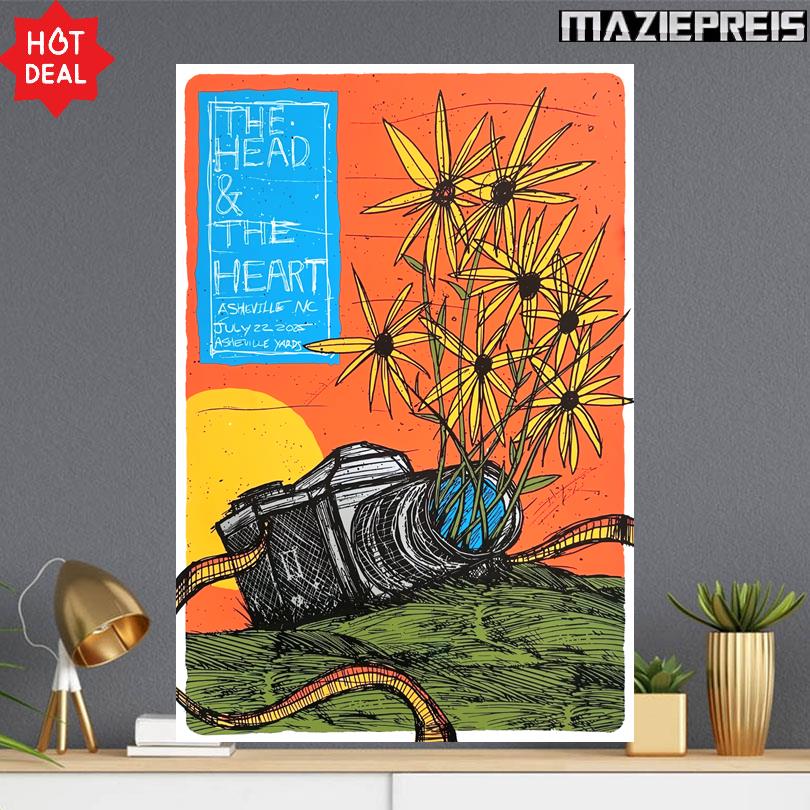 The Head And The Heart Concert Event Asheville NC July 2025 Poster