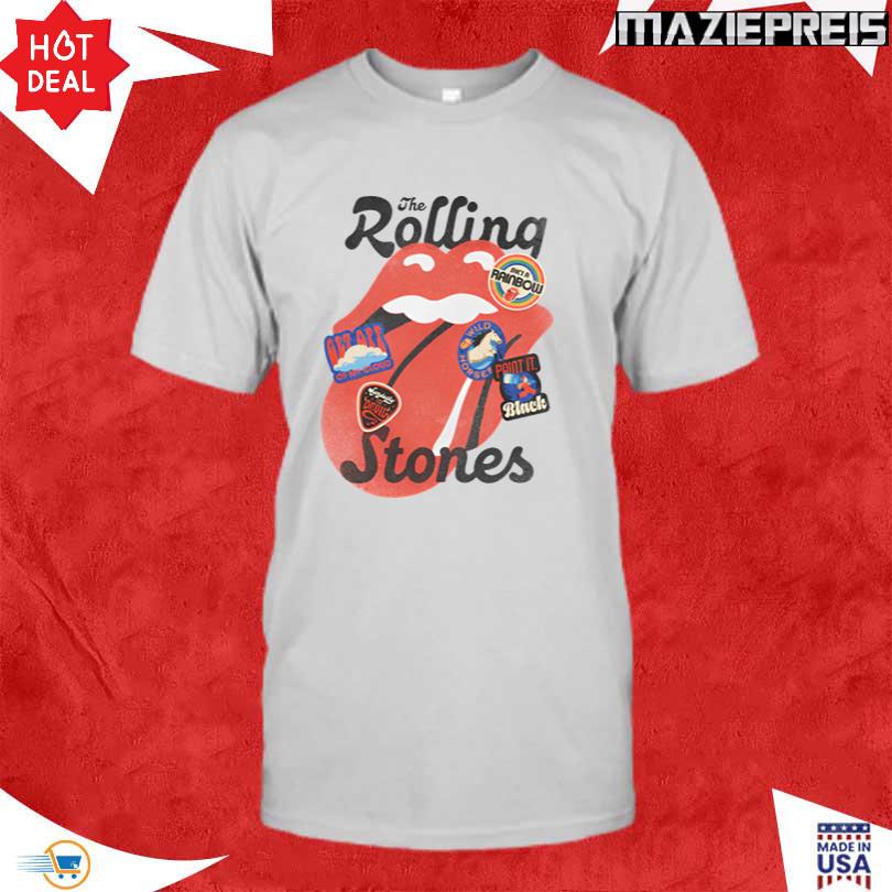 The Rolling Stones Stickered Tongue Tee