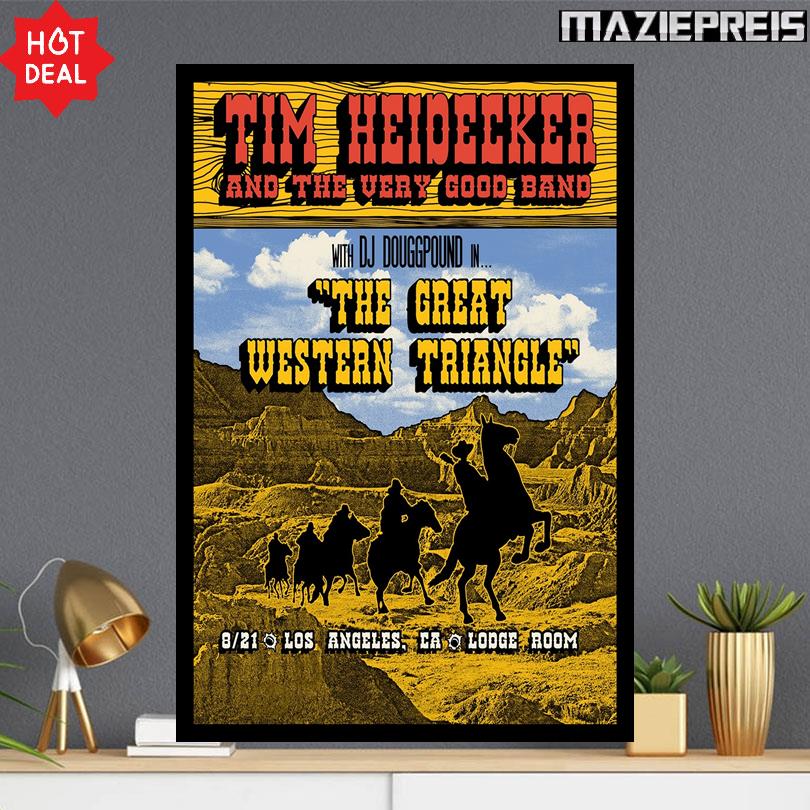 Tim Heidecker Tour Poster Lodge Room Los Angeles CA August 21 2025