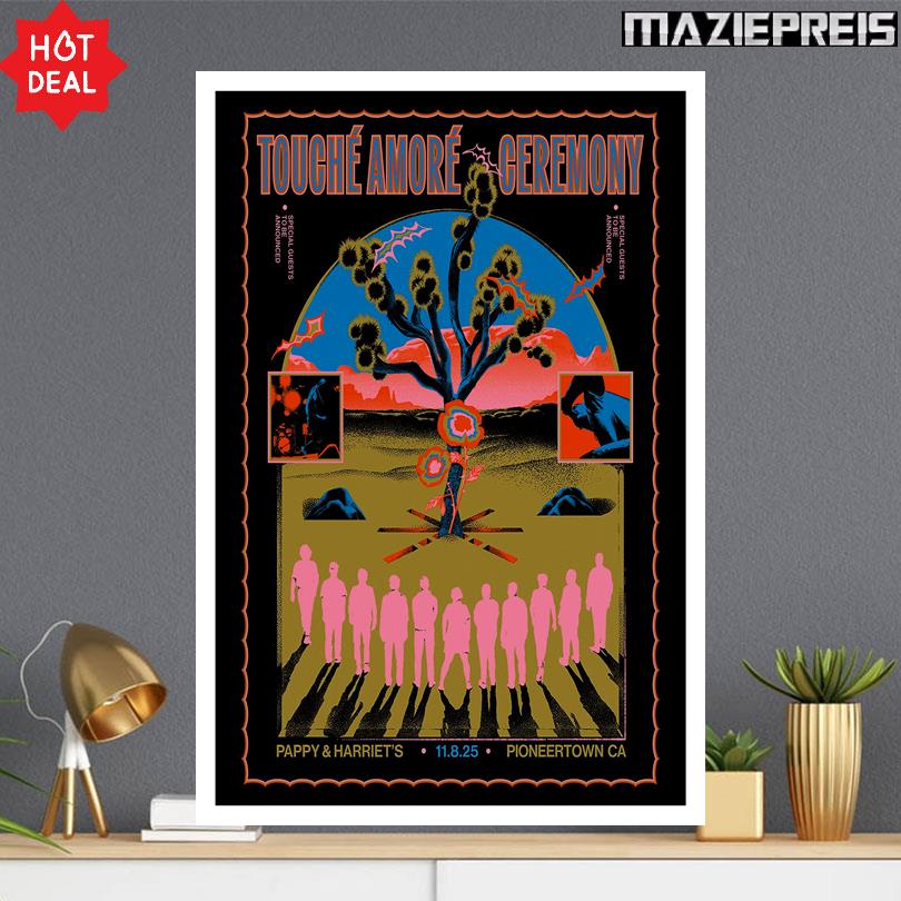 Touche Amore Show in Pioneertown CA Pappy and Harriet's 2025 Poster