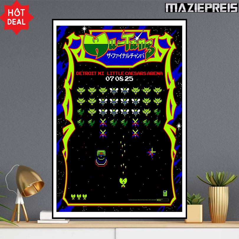 Wu-Tang Clan 2025 Poster – Live in Detroit – July 8 Show