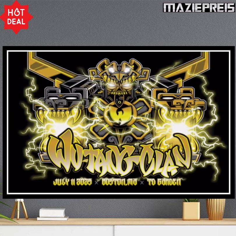 Wu Tang Clan 2025 Poster – TD Garden Boston July 11
