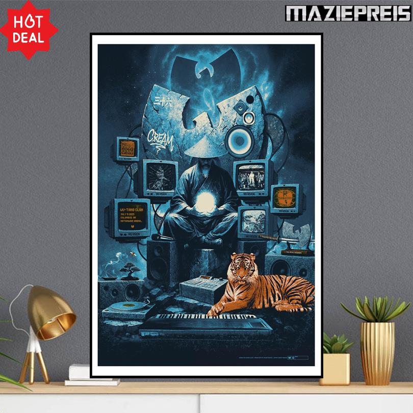 Wu-Tang Concert Poster – July 2025 – Columbus OH Venue Show