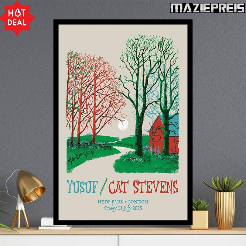 Yusuf Cat Stevens Poster – Hyde Park London July 11 2025 Show